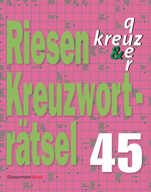 Riesen-Kreuzworträtsel 45 - 5er VE