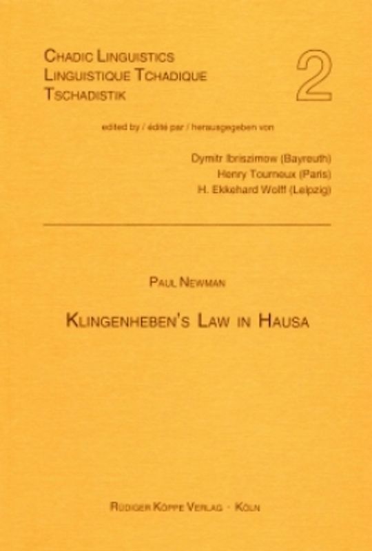 Klingenheben’s Law in Hausa