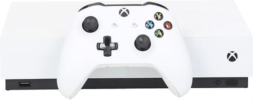 Microsoft Xbox One S 1 TB [All-Digital editie incl. draadloze controller, zonder spel] wit