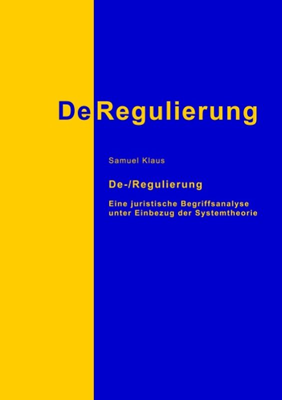 De-/Regulierung