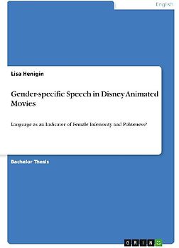 Gender-specific Speech in Disney Animated Movies