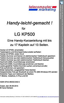 LG KP500 leicht-gemacht. Handy-leicht-gemacht für LG KP500