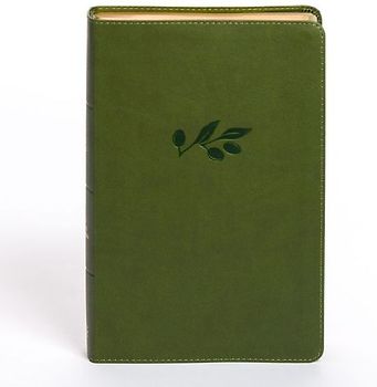 KJV Personal Size Giant Print Bible, Olive Leathertouch, Indexed