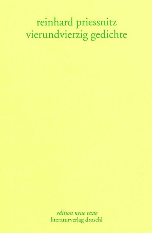 Werkausgabe / vierundvierzig gedichte