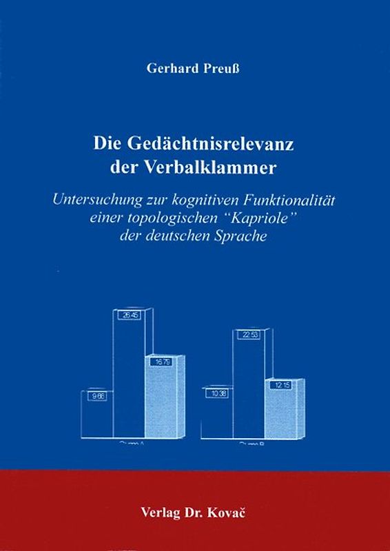 Die Gedächtnisrelevanz der Verbalklammer