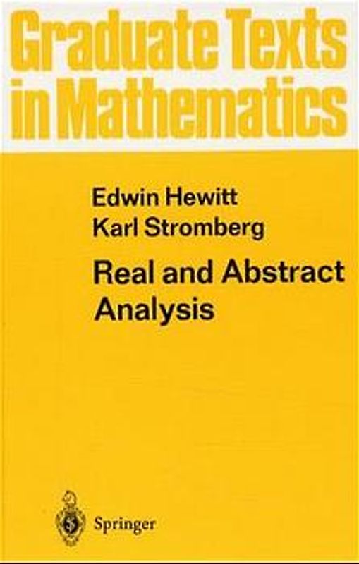 Real and Abstract Analysis