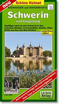 Radwander- und Wanderkarte Schwerin und Umgebung