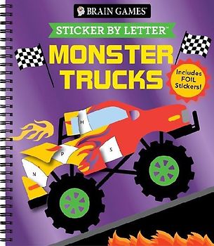 Brain Games - Sticker by Letter: Monster Trucks