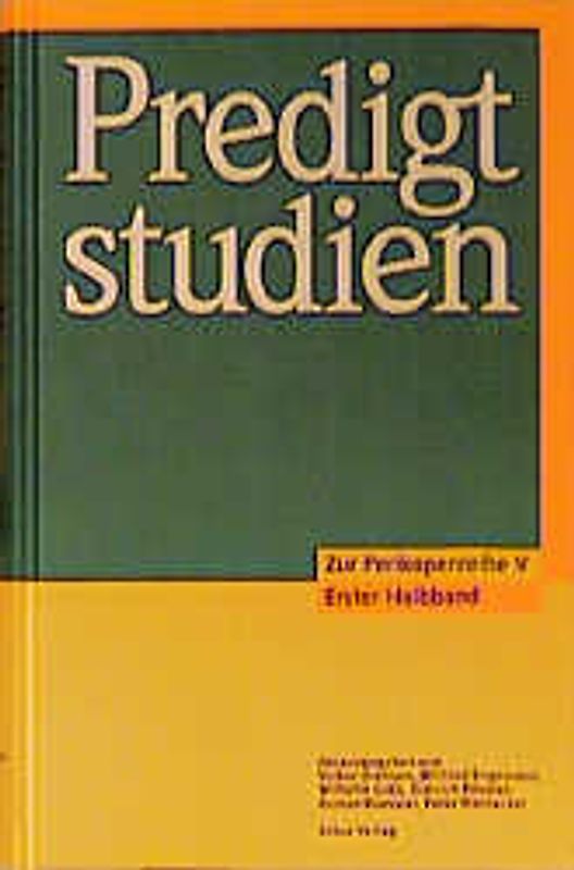 Predigtstudien / Zur Perikopenreihe V