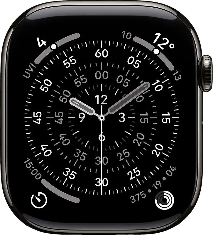 Apple Watch Series 11 46 mm Boîtier titane ardoise [Wi-Fi + Cellulaire]