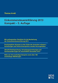Einkommensteuererklärung 2013 Kompakt