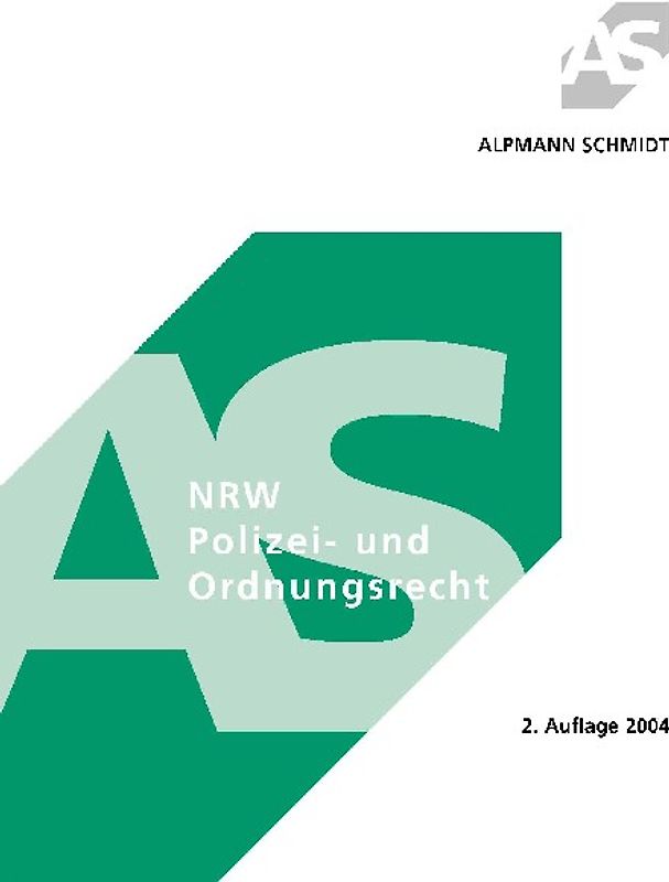 NRW Polizei- und Ordnungsrecht
