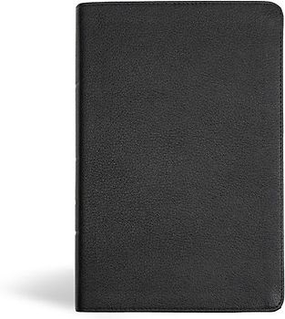 KJV Personal Size Giant Print Bible, Black Genuine Leather