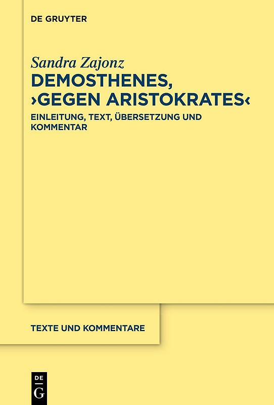 Demosthenes, ›Gegen Aristokrates‹