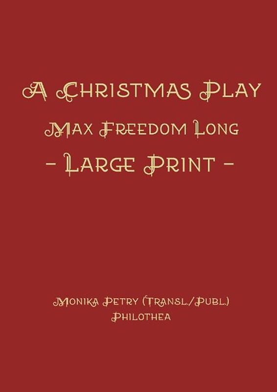 A Christmas Play - Large Print