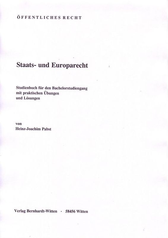 Staats- und Europarecht