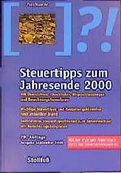 Steuertipps zum Jahresende 2000