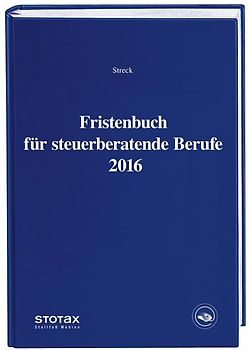 Fristenbuch für steuerberatende Berufe 2016