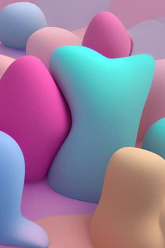 Sweet dream Notebook: trippy soft colorful blank pages