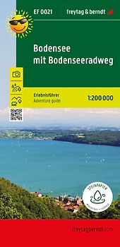 freytag & berndt Freizeitkarte Bodensee mit Bodensee-Radweg, Erlebnisführer 1:130.000