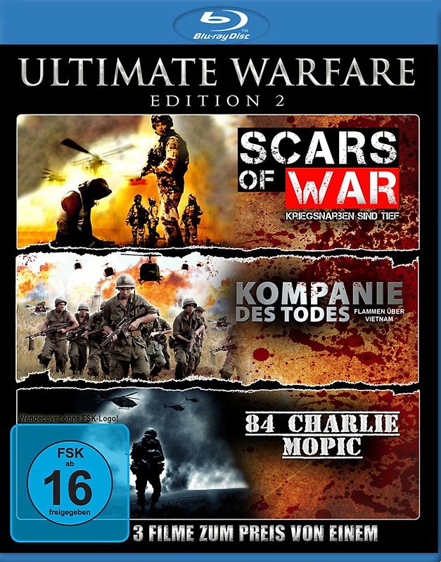 Ultimate Warfare - Edition 2 - Scars of War / Kompanie des Todes / 84 Charlie Mopic [Collector's Edition] Blu-ray Disc