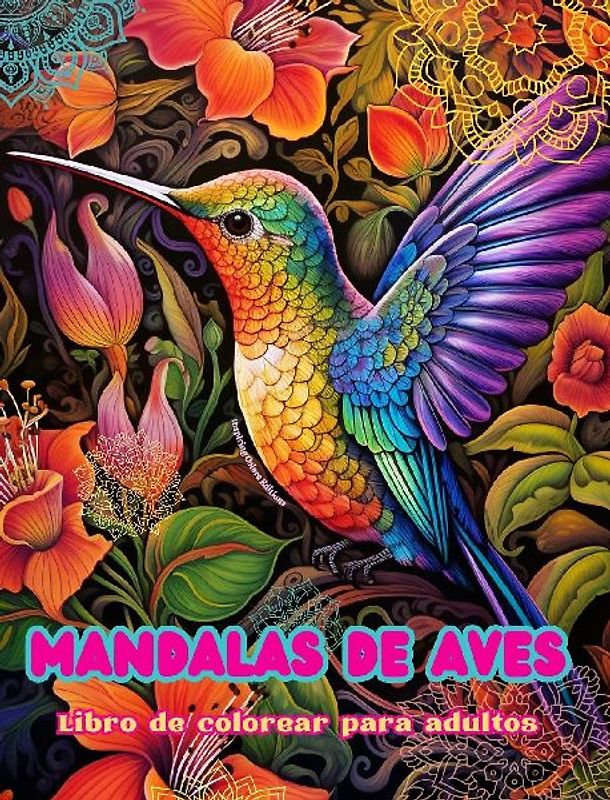 Mandalas de aves | Libro de colorear para adultos | Diseños antiestrés para fomentar la creatividad