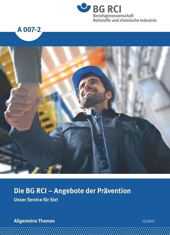 A 007-2 Die BG RCI- Angebote der Prävention