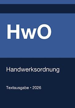 HwO - Handwerksordnung (Deutschland) 2026
