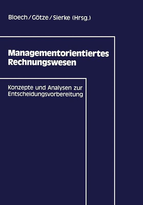 Managementorientiertes Rechnungswesen
