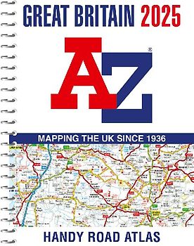Great Britain A-Z Handy Road Atlas 2025 (A5 Spiral)