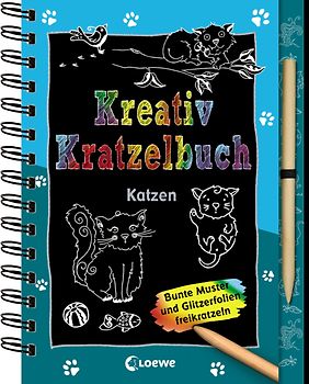 Kreativ-Kratzelbuch: Katzen