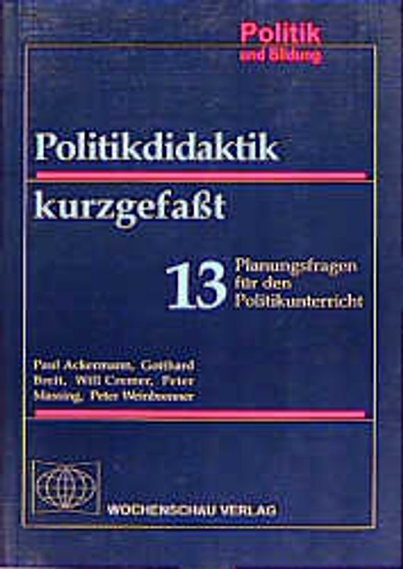Politikdidaktik kurzgefasst