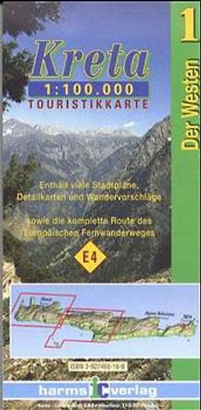 Kreta Touristikkarten Westen und Osten. 1:100.000 / Kreta (Westen)