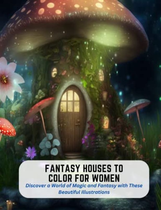 Fantasy Houses to Color for Women: Discover a World of Magic and Fantasy with These Beautiful Illustrations