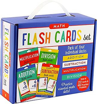 Math Flash Card Set: Addition, Subtraction, Multiplication, Division
