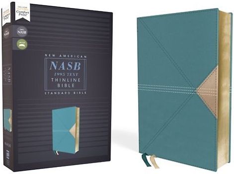 Nasb, Thinline Bible, Leathersoft, Teal, Red Letter Edition, 1995 Text, Comfort Print
