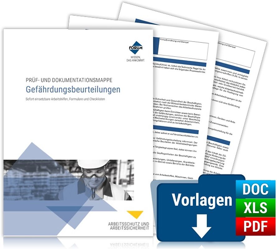 Prüf- und Dokumentationsmappe: Gefährdungsbeurteilungen