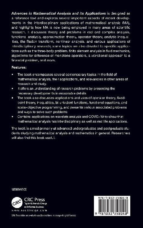 Advances in Mathematical Analysis and its Applications