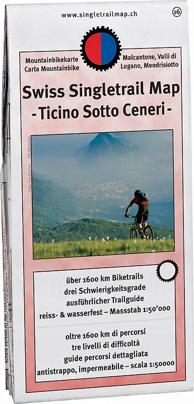 Singletrail Map 016 Ticino/Sotto Ceneri