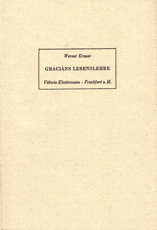 Graciáns Lebenslehre