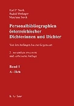 Personalbibliographien österreichischer Dichterinnen und Dichter