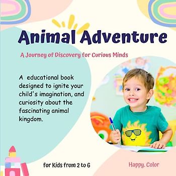 ANIMAL ADVENTURE A Journey of Discovery for Curious Minds: A educational book designed to ignite your child's imagination, and curiosity about the fascinating animal kingdom.