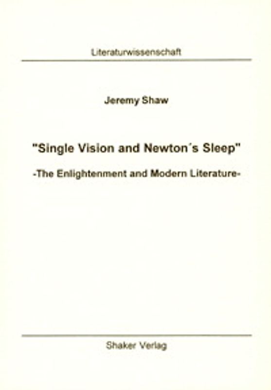 Single Vision and Newton's Sleep