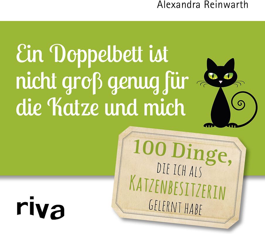 Ein Doppelbett ist nicht groß genug für die Katze und mich