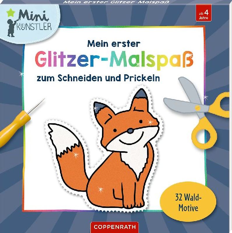 Mein erster Glitzer-Malspaß zum Schneiden und Prickeln