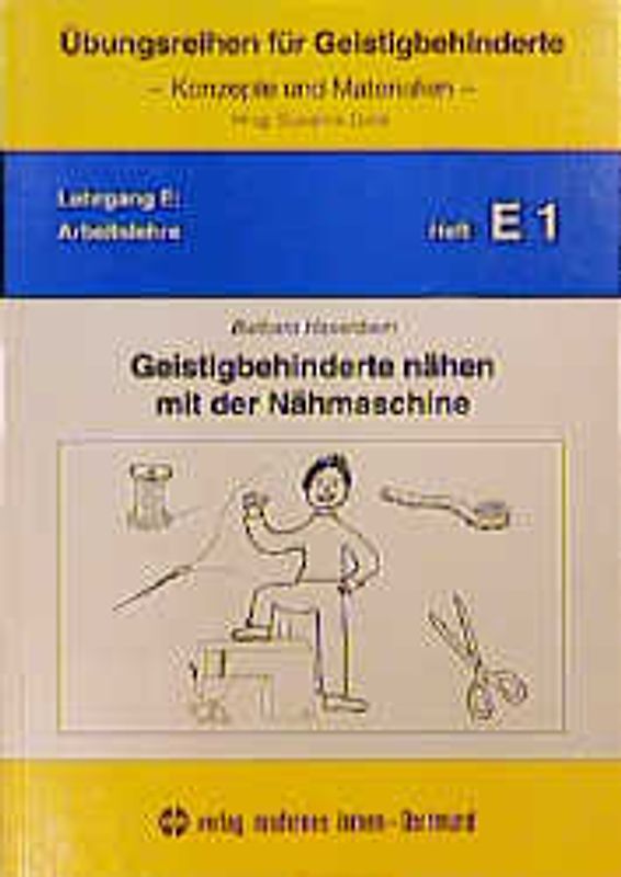 Geistigbehinderte nähen mit der Nähmaschine