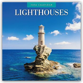 Lighthouses 2026 Square Wall Calendar