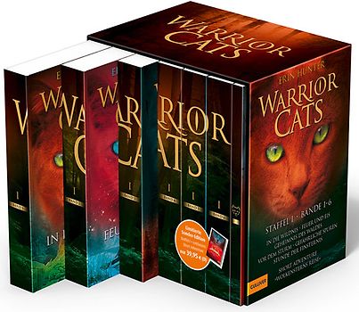 Warrior Cats. Staffel I, Band 1-6 plus exklusives Short Adventure »Wolkensterns Reise«. I, Band 1-6 mit exklusivem Short-Adventure