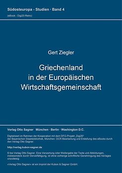 Griechenland in der Europäischen Wirtschaftsgemeinschaft
