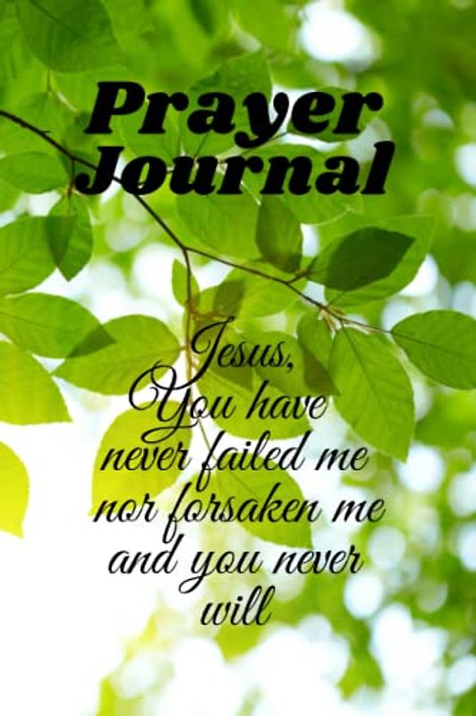 Prayer Journal: Jesus, You have never failed me nor forsaken me and you never will